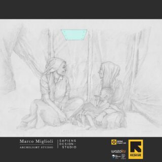 ✏️ Sketches of some lantern settings. Hand drawing by Marco Miglioli

“Phluò” 
This phosphorescent lamp is a self-charging light source💡, resistant to harsh weather 🌧️, impact 💥, and vandalism 🚫. It can be made in just a few hours ⏱️, even by non-specialists, using easily available materials — which means it can also offer opportunities for social inclusion and empowerment among displaced communities.
It can of course be used individually or combined with others to illuminate larger areas.

✨ “As humanitarian needs constantly grow and resources shrink,” - reads the award motivation - the lamp combines innovation with essential cost efficiency, needed to implement on a large scale […]. The simple sustainable designs make them usable in the most difficult conditions (with very limited access to technology)”. Thanks to its modularity and durability, Phluò can be applied in housing, schools, emergency medical facilities, and outdoor pathways.

🌍 The “Phluò” project is an opportunity to explore a new form of low-cost, sustainable lighting with a real-world application - not just theoretical - bringing light where it’s needed! 
We are proud to have developed this project first of all because of its ethical and social purpose and because it’s a highly sustainable - and sustainability also represents social responsibility! ✨

Lighting and design project: Marco Miglioli ArchiLight Studio & Sapiens Design Studio; 
Client: international Rescue Committee;
Organisation: Wazoku, with the support of Airbel Impact Lab, Sea Freight Labs, Pledge 1%.

#phosphorescence #marcomiglioli #archilightstudio #resilientlighting #IRC #wazoku #refugeecamps