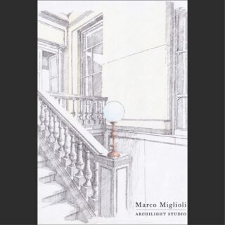 A study sketch of the lantern. Drawing by Marco Miglioli

a small lantern, custom-made in bronze, composed of geometric solids treated with different finishes, recalls an object of Milanese design. It is reminiscent of those lanterns found in many staircases of Italian noble palaces.

Lighting design: Cinzia Ferrara e Marco Miglioli ArchiLight Studio. 
Client: Fondazione Pini
Restoration Work: Laura Menegotto. 
Photo: Andrea-Rossetti. 
Bronze lantern fabrication: @bagatti_bronzisti 
Curatorship: Marco Garegnani, Silvia Bolamperti, Francesca Zaja and Eleonora Rosso

#marcomiglioli #archilightstudio #LightingDesign #FondazionePini #Milan #LightAndSpace #ArchitecturalLighting #lightcraftsmanship